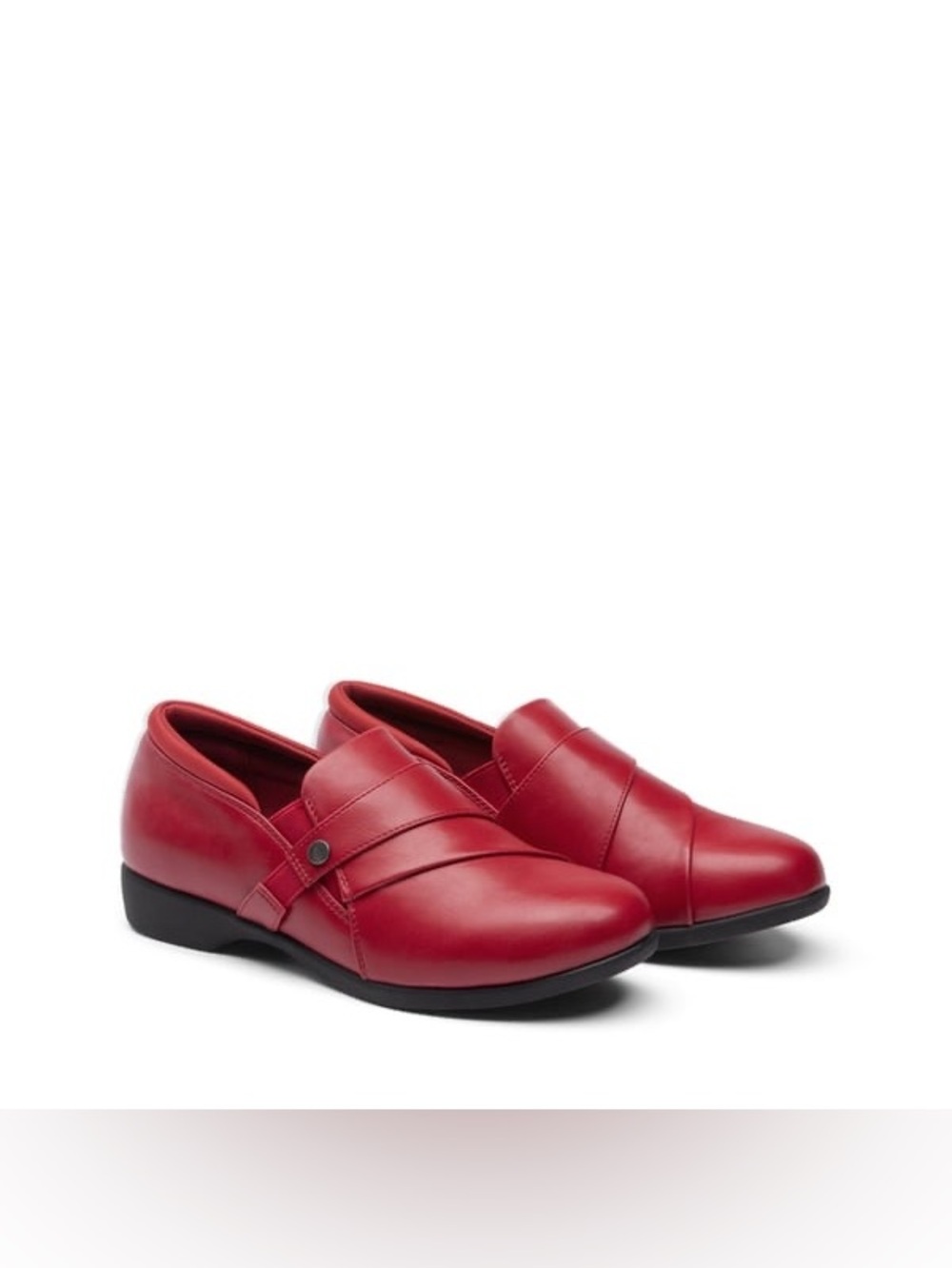 Ascenelle Ergonomic Slip-On Vegan Leather Flats